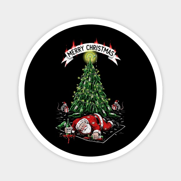 Drunk Santa Claus Magnet by Dr. Cork